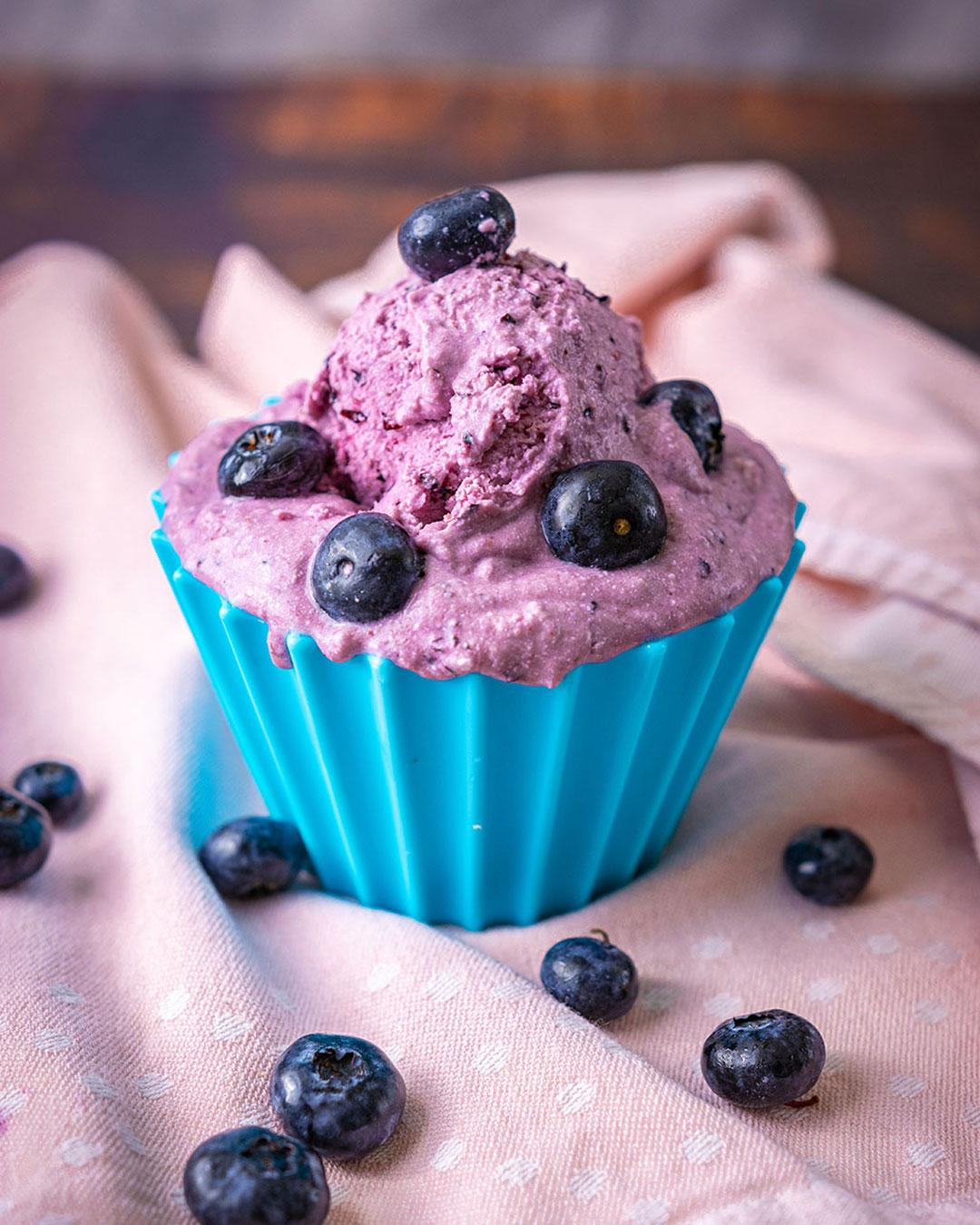 Veganes Blaubeer-Kokos-Eis ⋆ Veganes Eis einfach selber machen!