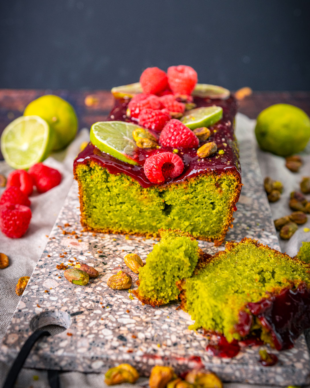 Veganer Limetten Pistazienkuchen ⋆ So schnell zubereitet