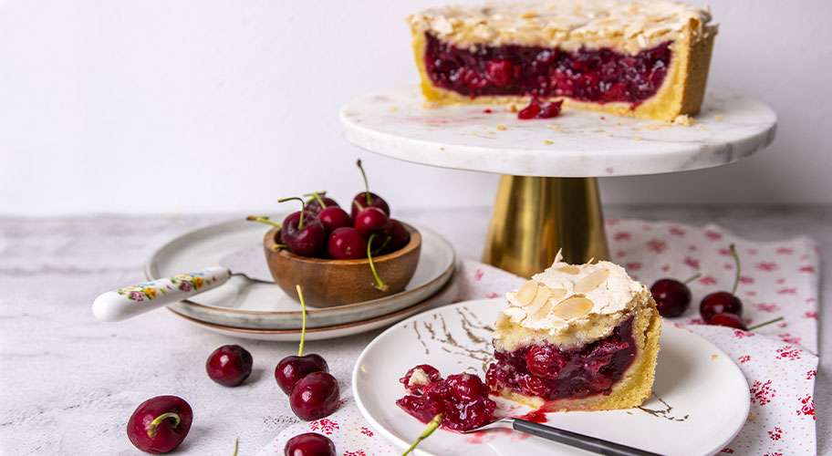 Kirsch Baiser Torte ⋆ einfacher Kirschkuchen für den besonderen Genuss